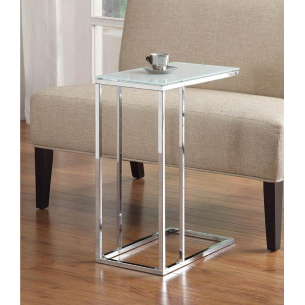 Orren Ellis Bettencourt 24'' Tall Glass C Table End Table & Reviews